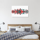 Cincinnati Ohio Skyline Canvas Afdruk (Insitu (Slaapkamer))