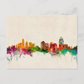 Cincinnati Ohio Skyline Cityscape Briefkaart