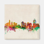 Cincinnati Ohio Skyline Cityscape Magneet (Voorkant)