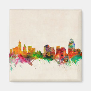 Cincinnati Ohio Skyline Cityscape Magneet