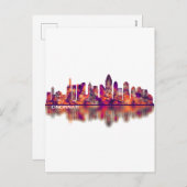 Cincinnati Ohio Skyline Feestdagenkaart (Voorkant / Achterkant)
