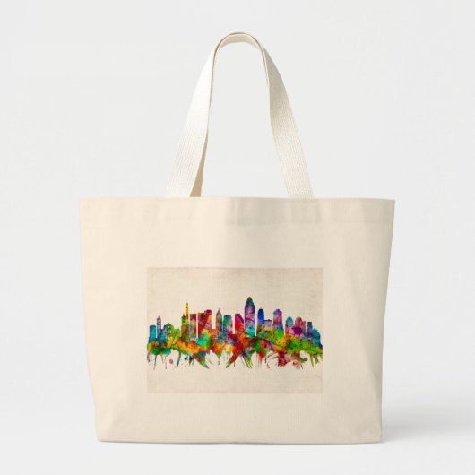 Cincinnati Ohio Skyline Grote Tote Bag (Voorkant)