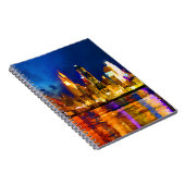 Cincinnati Ohio Skyline in Night Notitieboek (Rechterzijde)