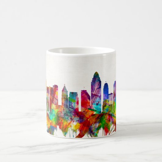 Cincinnati Ohio Skyline Koffiemok (Center)