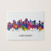 Cincinnati Ohio Skyline Legpuzzel (Horizontaal)