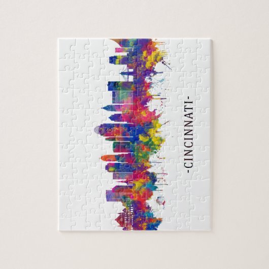 Cincinnati Ohio Skyline Legpuzzel (Verticaal)