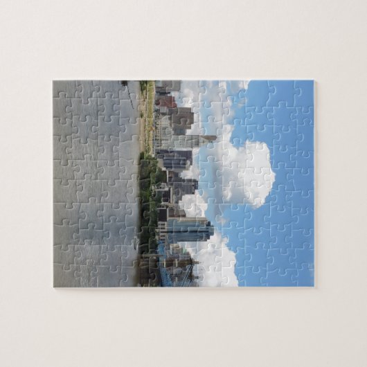 Cincinnati, Ohio skyline met de Ohio-rivier Legpuzzel (Horizontaal)