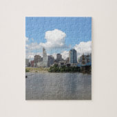 Cincinnati, Ohio skyline met de Ohio-rivier Legpuzzel (Verticaal)