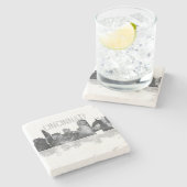 Cincinnati, Ohio Skyline Stenen Onderzetter (Zijkant)