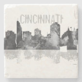 Cincinnati, Ohio Skyline Stenen Onderzetter (Voorkant)