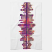 Cincinnati Ohio Skyline Theedoek (Verticaal)