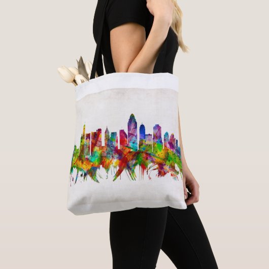 Cincinnati Ohio Skyline Tote Bag (Dichtbij)