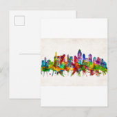 Cincinnati Ohio Skyline Uitnodiging Briefkaart (Voorkant / Achterkant)