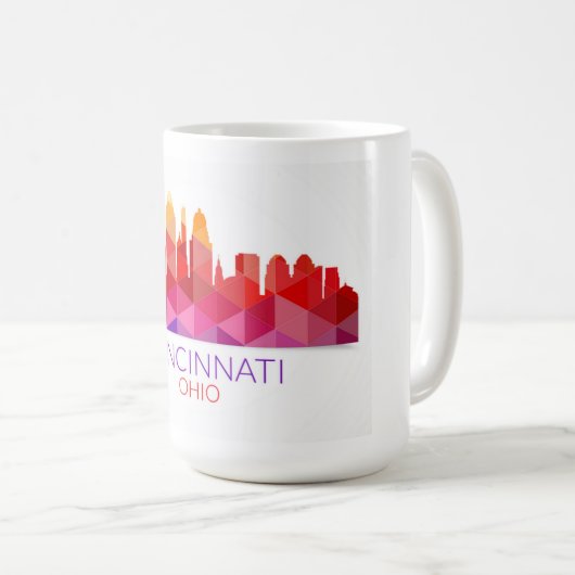 Cincinnati, Ohio Souvenir Mok 2 - Kleurrijke Mok (Voorkant rechts)