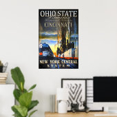 Cincinnati Ohio State Limited New York Central Poster (Thuiskantoor)