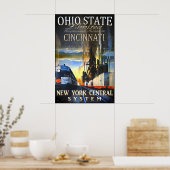 Cincinnati Ohio State Limited New York Central Poster (Keuken)