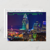 Cincinnati, Ohio, The Queen City Briefkaart (Voorkant / Achterkant)