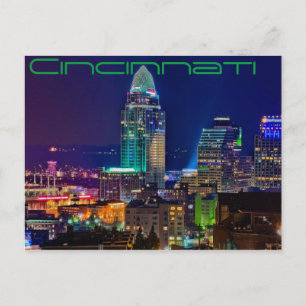 Cincinnati, Ohio, The Queen City Briefkaart