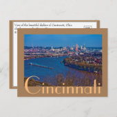 Cincinnati, Ohio, The Queen City Briefkaart (Voorkant / Achterkant)