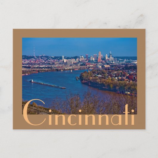 Cincinnati, Ohio, The Queen City Briefkaart (Voorkant)
