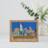 Cincinnati, Ohio, The Queen City Briefkaart (Staand voorkant)