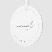 Cincinnati Ohio Travel United States Simple Ornament (voorkant)