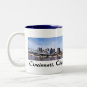 Cincinnati Ohio Tweekleurige Koffiemok (Links)