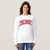 Cincinnati Ohio Varsity College Style Swea Trui (Voorkant volledig)