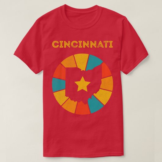Cincinnati Ohio  Verdrietig Souvenir T-shirt (Design voorkant)