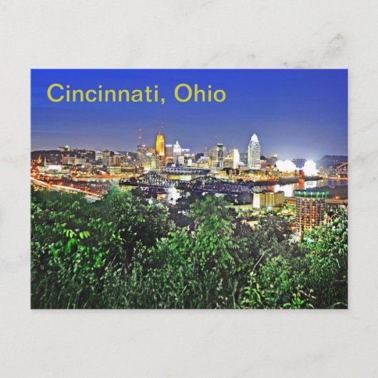 Cincinnati, Ohio, Verenigde Staten van Amerika Briefkaart (Voorkant)