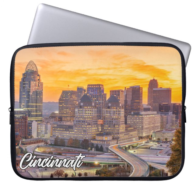 Cincinnati, Ohio, Verenigde Staten van Amerika Laptop Sleeve (Voorkant)