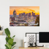 Cincinnati, Ohio, Verenigde Staten van Amerika Poster (Thuiskantoor)