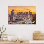 Cincinnati, Ohio, Verenigde Staten van Amerika Poster (Keuken)