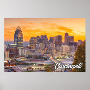 Cincinnati, Ohio, Verenigde Staten van Amerika Poster