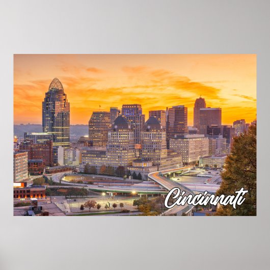 Cincinnati, Ohio, Verenigde Staten van Amerika Poster (Voorkant)