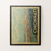 Cincinnati Ohio Vintage Travel Legpuzzel (Verticaal)