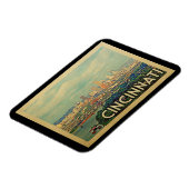 Cincinnati Ohio Vintage Travel Magneet (Linkerzijde)