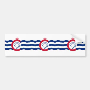Cincinnati, Ohio, vlag van de Verenigde Staten van Bumpersticker