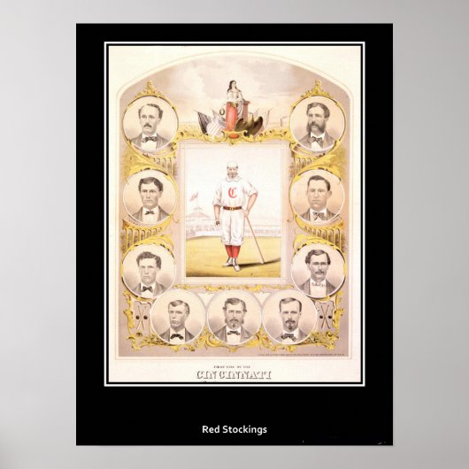 Cincinnati Red Stockings 1869 Poster (Voorkant)