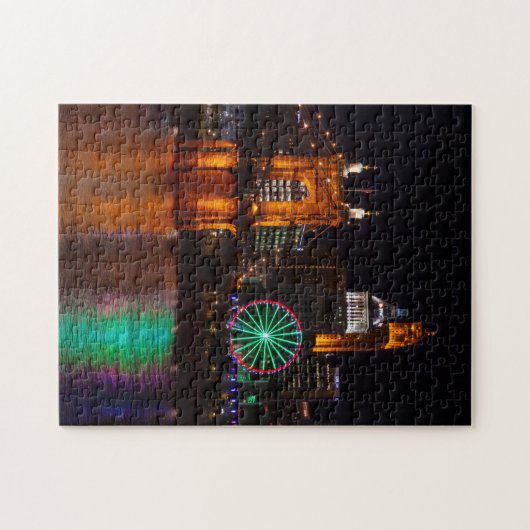 Cincinnati Roebling Bridge Nightscape Legpuzzel (Horizontaal)