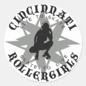 Cincinnati Rollergirls Sticker (Voorkant)