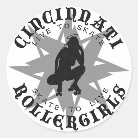 Cincinnati Rollergirls Sticker (Voorkant)
