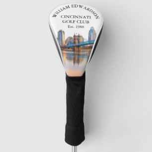 Cincinnati Silhouette Persoonlijke Golfclub Naam Golfheadcover