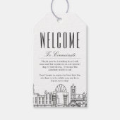 Cincinnati Silhouette | Welkomstbericht Cadeautags Cadeaulabel (Voorkant)