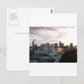 Cincinnati skyline bij zonsondergang briefkaart (Voorkant / Achterkant)