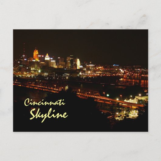 Cincinnati Skyline Briefkaart (Voorkant)