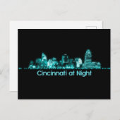 Cincinnati Skyline Briefkaart (Voorkant / Achterkant)
