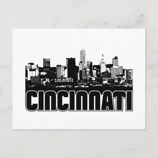 Cincinnati Skyline Briefkaart (Voorkant)
