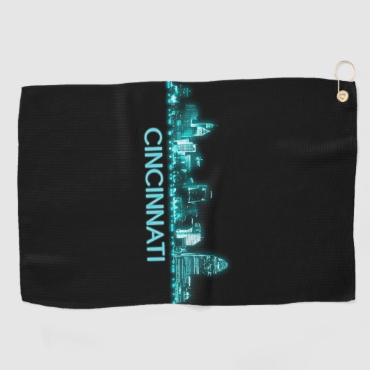 Cincinnati Skyline Golfhanddoek (Horizontaal)