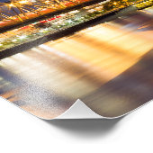 Cincinnati Skyline in de nacht Foto Afdruk (Hoek)